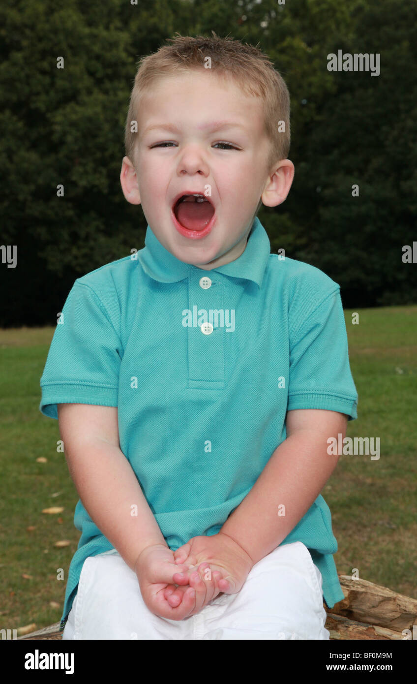 2 yr old boy Stock Photo