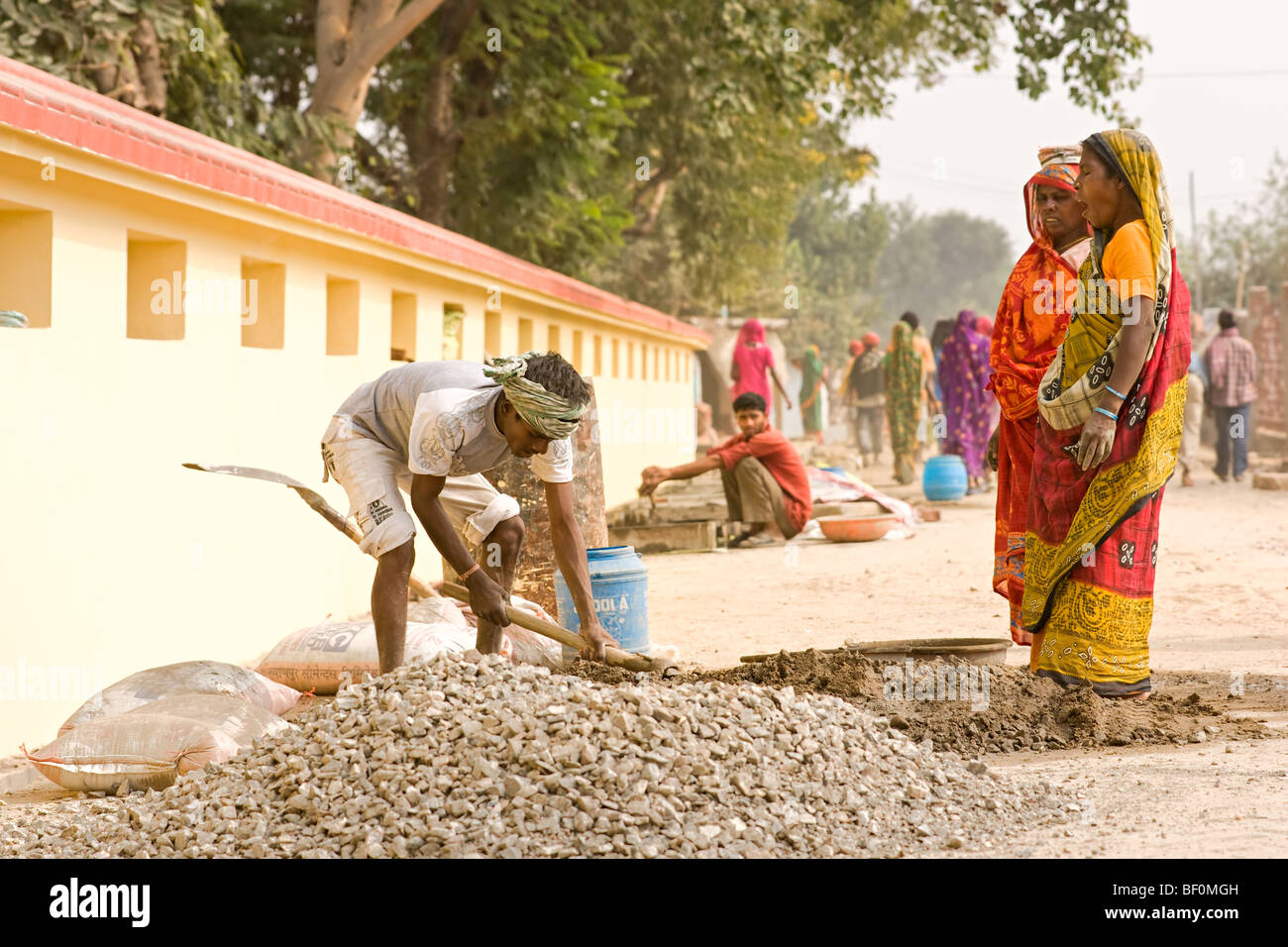 Street life around bodhgaya and gaya, Bihar,  India. Stock Photo
