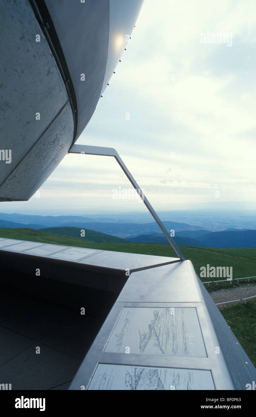 Meteorological Station at Le Grand Ballon, Alsace, France Stock Photo