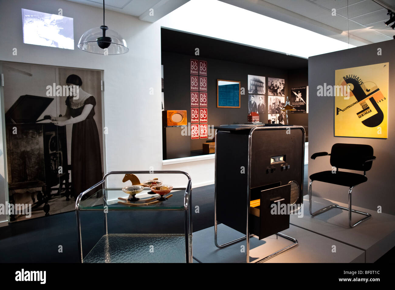 An interior view in the Bang & Olufsen (B&O) museum in Struer, Denmark  Stock Photo - Alamy