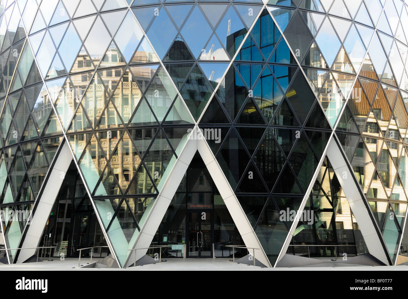 'The Gherkin' Swiss Re building, City of London Stock Photo