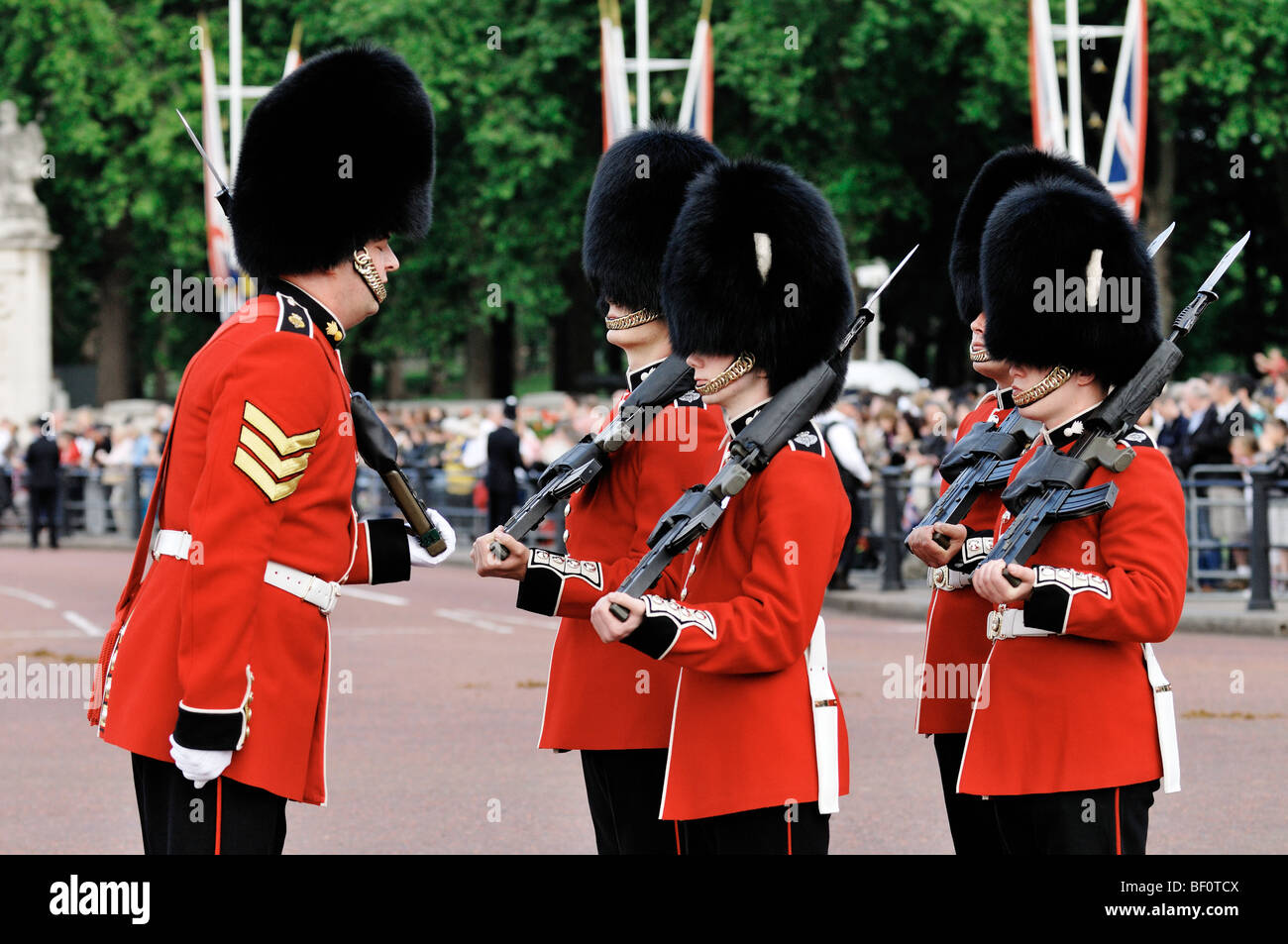 Trooping the Colour 2009 outside Buckingham Palace, London, England Stock Photo