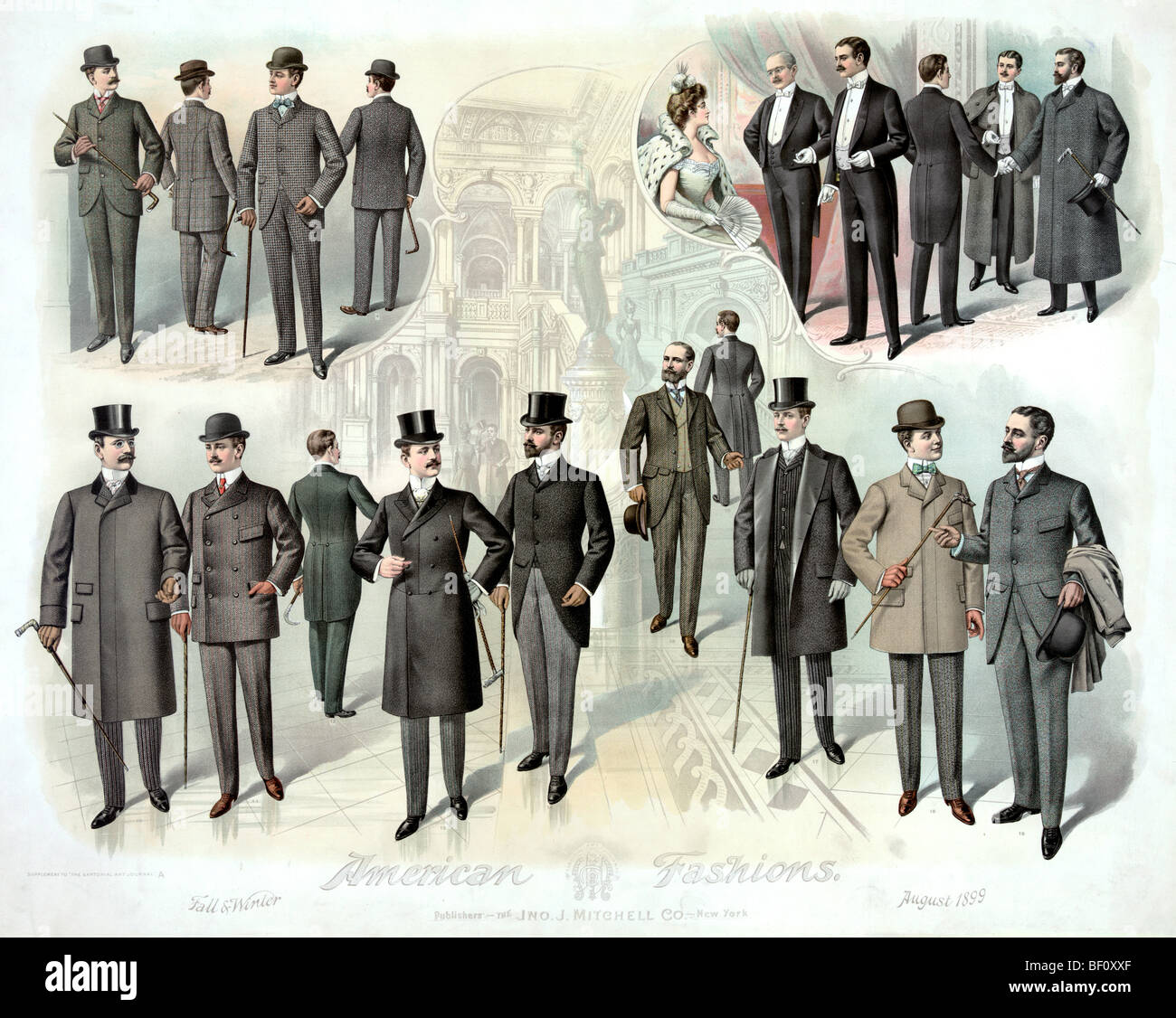 American Fashions - 1899 Stock Photo - Alamy