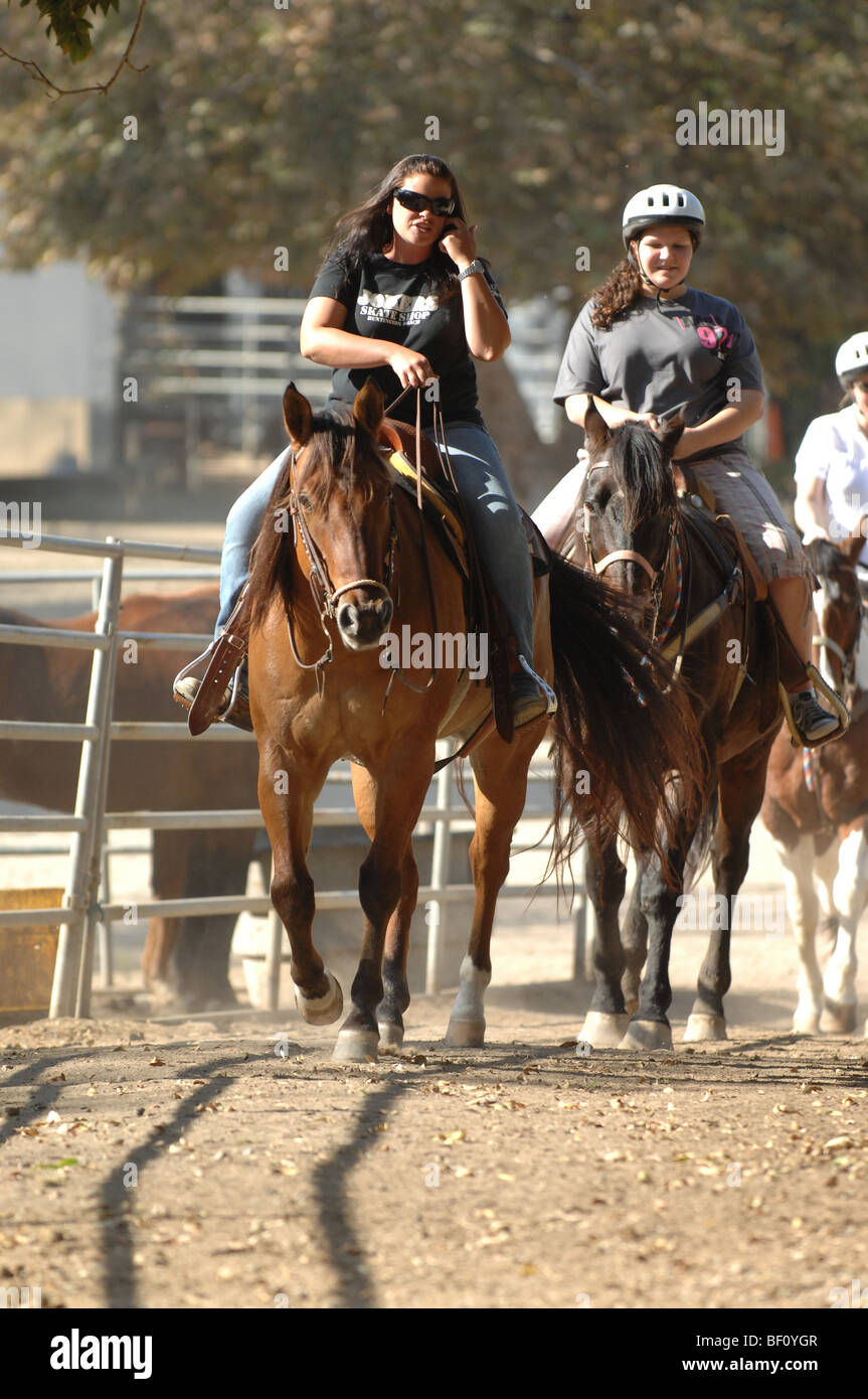 Horseback riding at Irvine Regional Park in Orange County, California