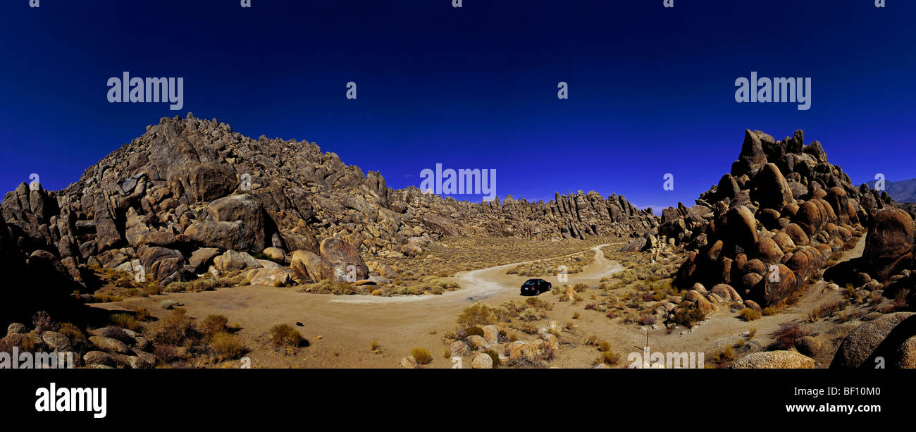 Sierra Nevada mountains alabama hills 'Lone pine' Stock Photo