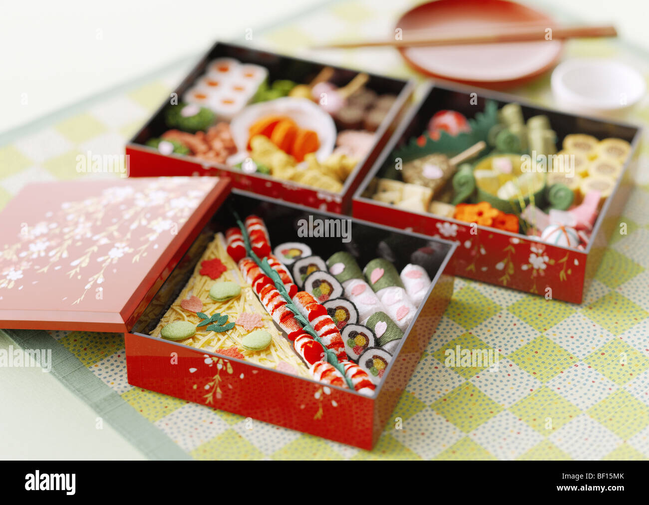 Japanese box lunch Stock Photo
