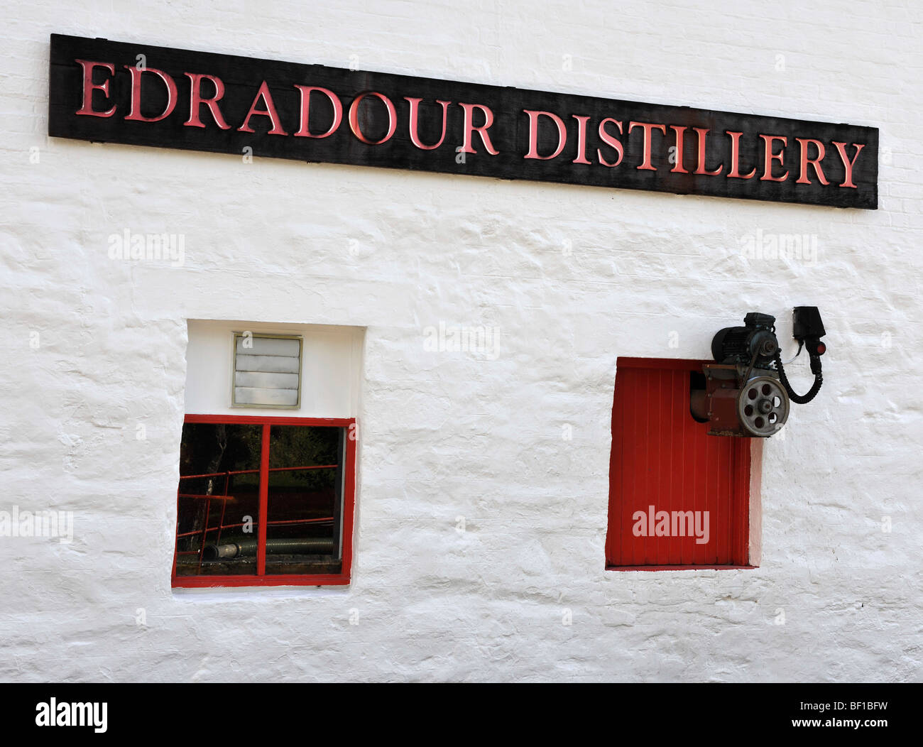 Edradour single malt whisky distillery, near Pitlochry, Perthshire, Scotland, UK. Stock Photo