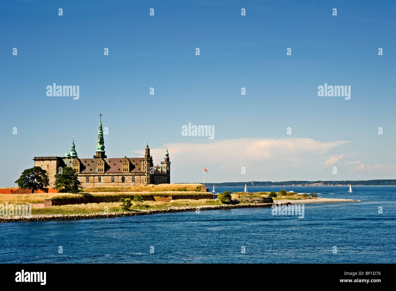 Kronborg castle, Helsing¯r, Denmark. Stock Photo