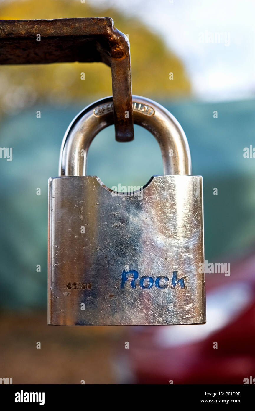 A padlock, closeup, Sweden Stock Photo Alamy