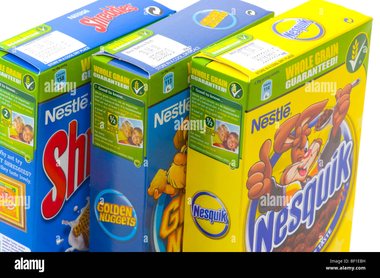 Boxes Of Nestle Breakfast Products Stock Photo - Alamy
