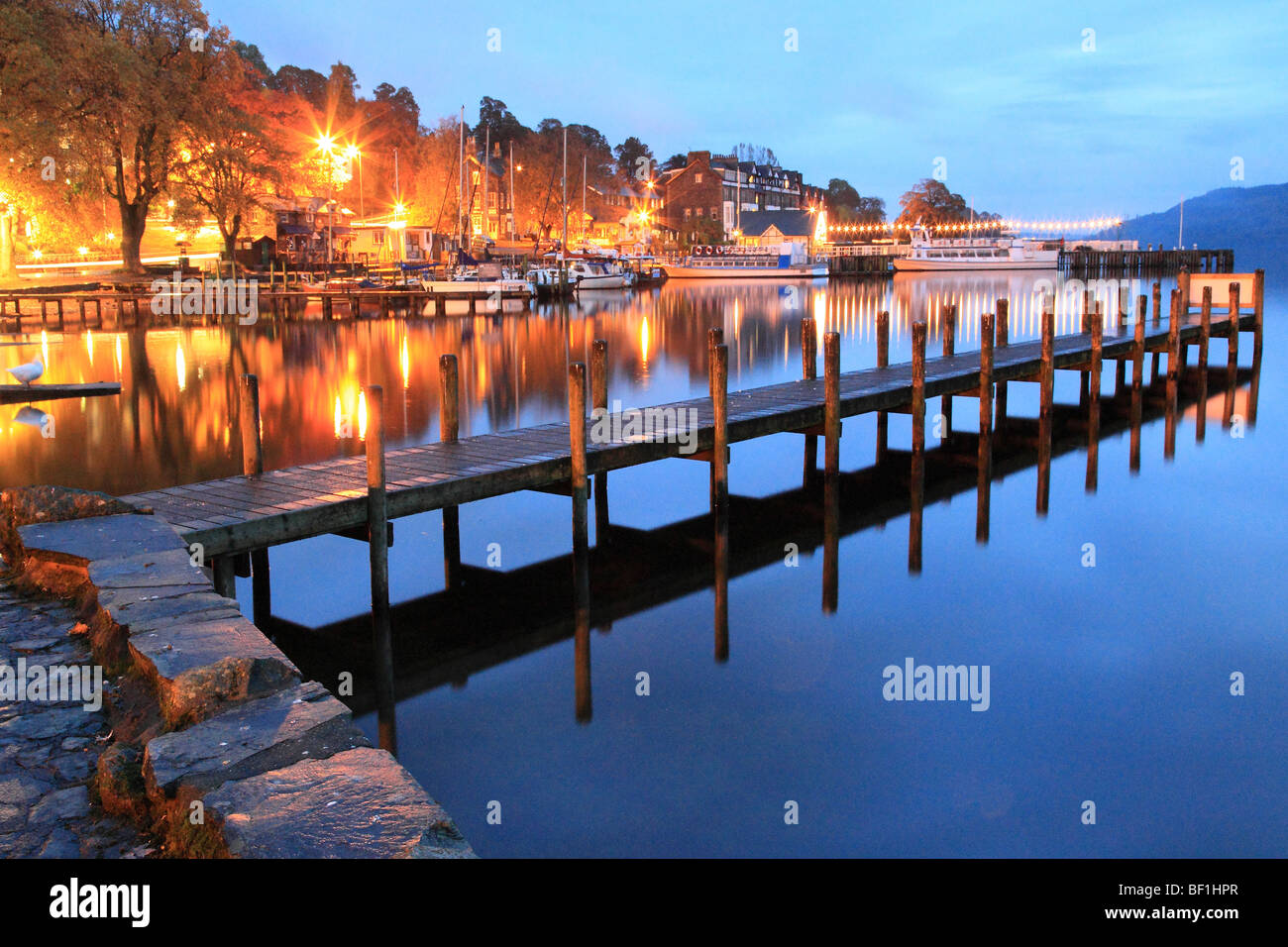 Pier in Ambleside Windermere Lake in Ambleside The Lake District