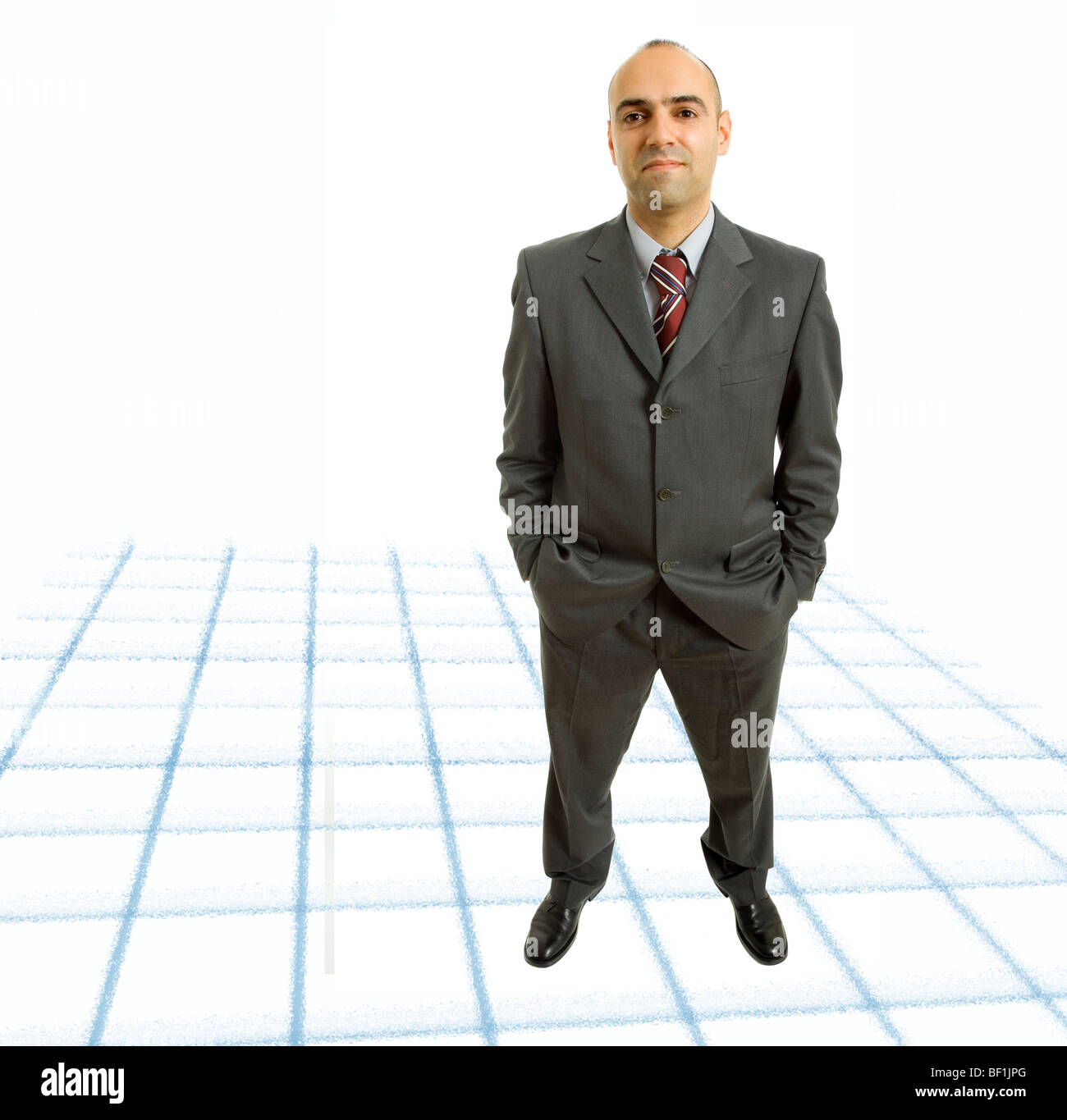 young business man full body isolated on white background Stock Photo ...