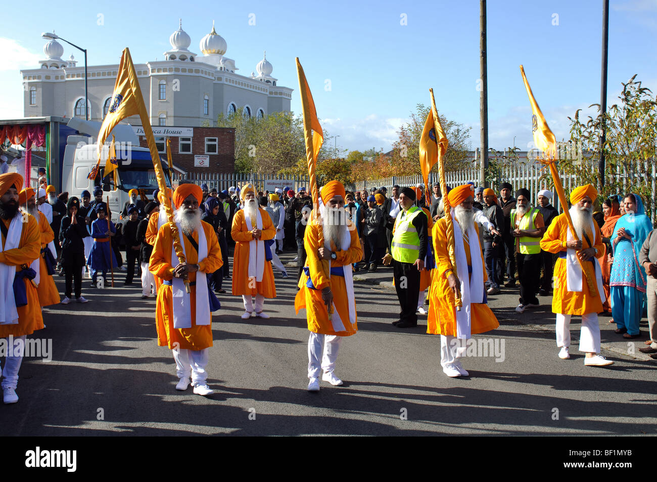 Gurdwara Sahib Consecration Day procession, Leamington Spa