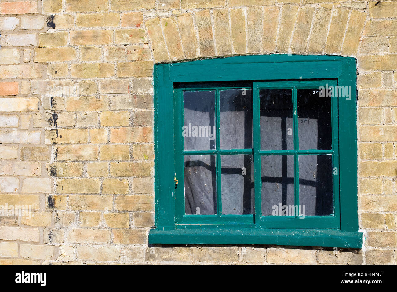 Window in brick wall Stock Photo - Alamy