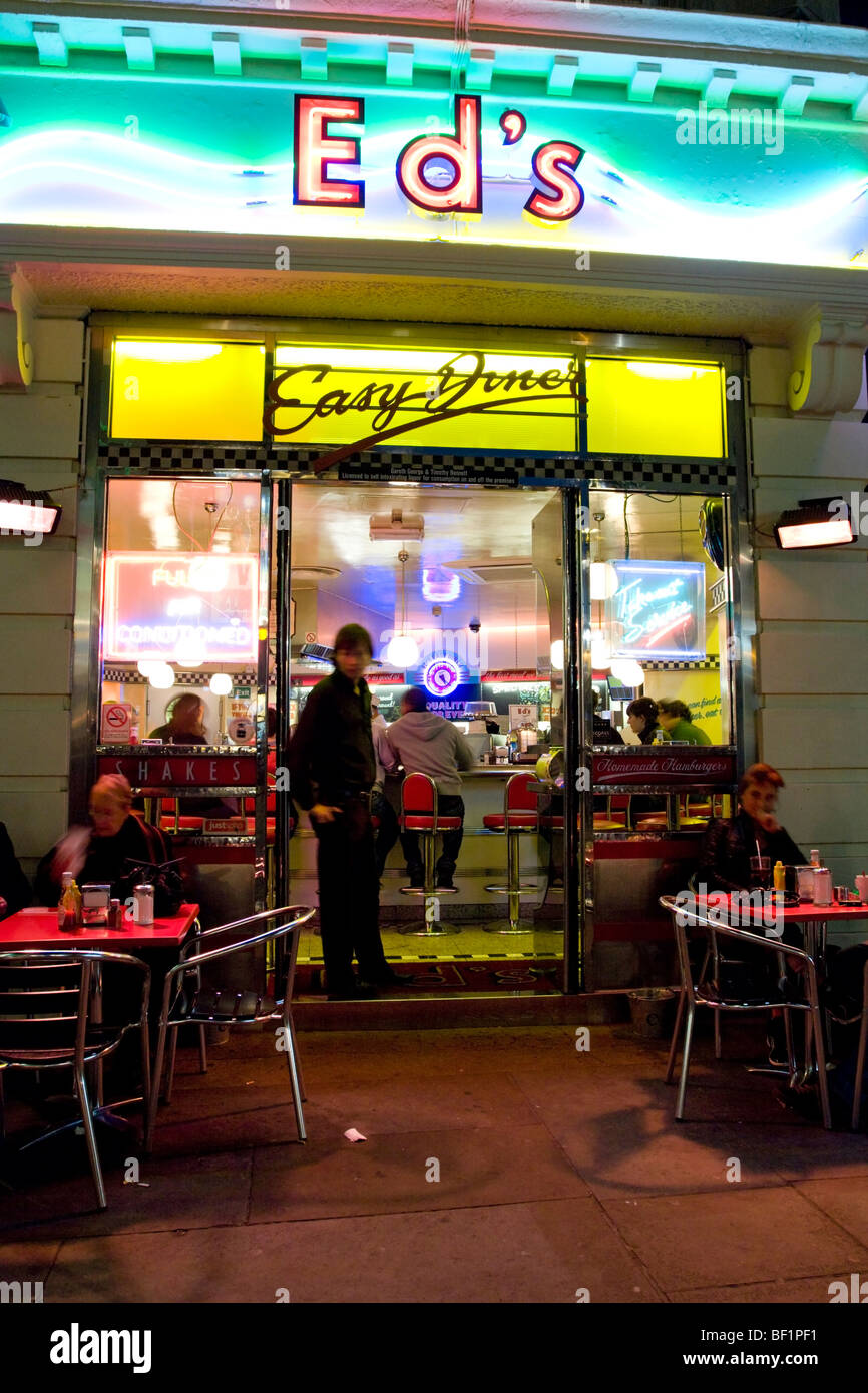 Ed's Diner - Soho - London Stock Photo