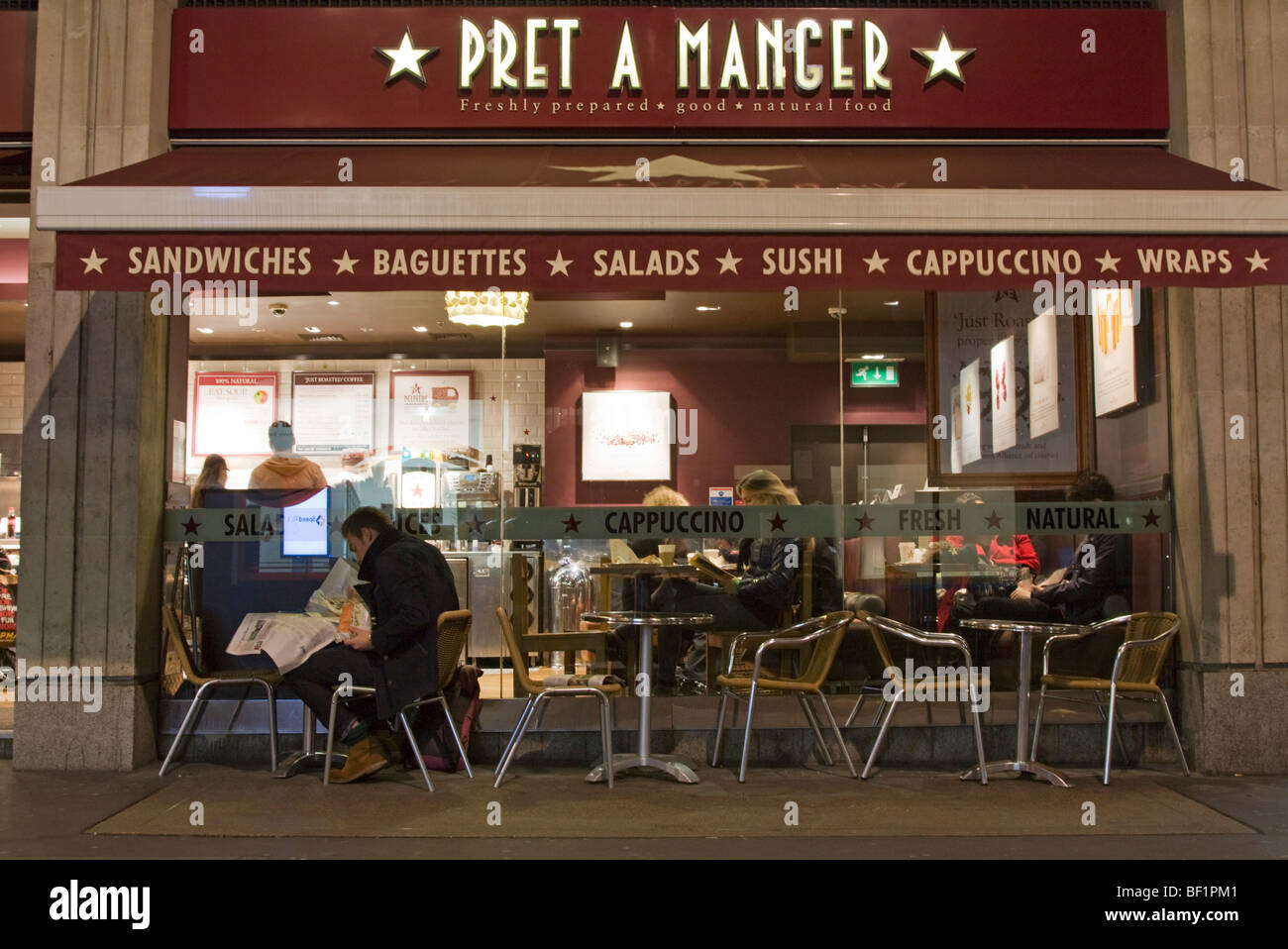 Pret A Manger Sandwich Shop - Wardour Street - London Stock Photo - Alamy