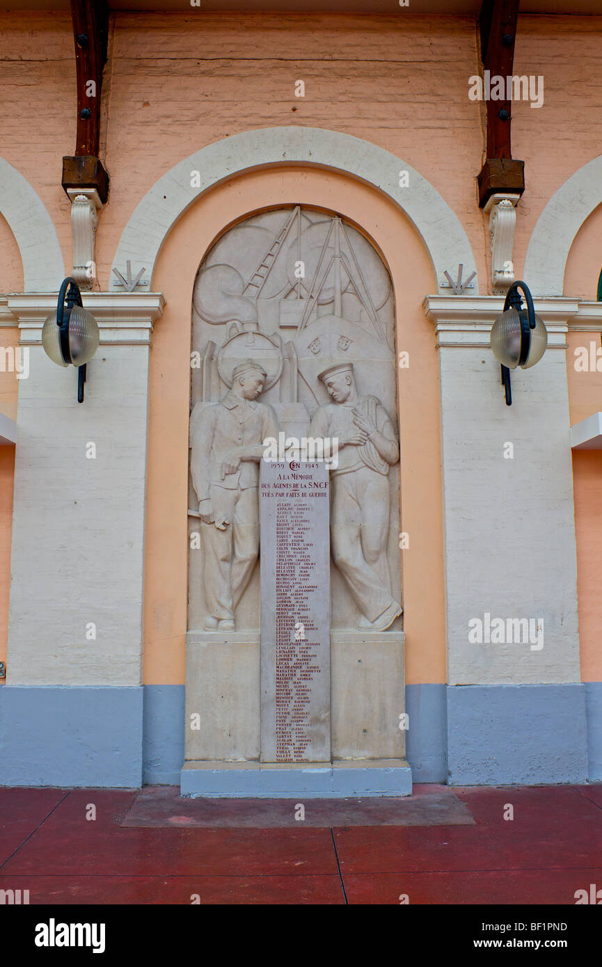 Dieppe Station War Memorial Stock Photo