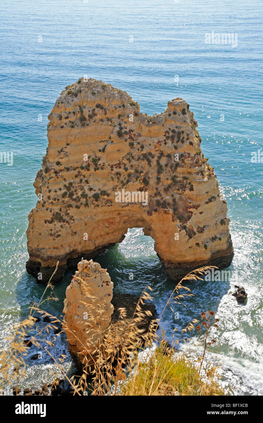 cliff scenery near Lagos, Algarve, Portugal Stock Photo - Alamy