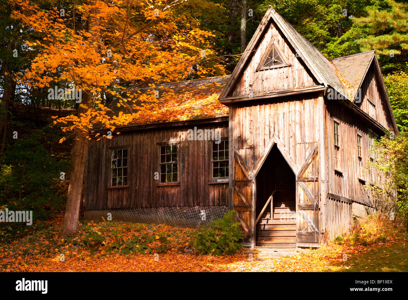 Concord School of Philosophy in Autumn, Concord Massachusetts USA Stock