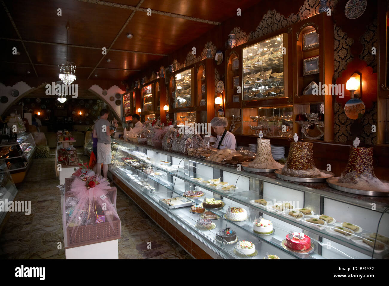 petek patisserie confectionery shop and cafe famagusta turkish republic of northern cyprus trnc Stock Photo