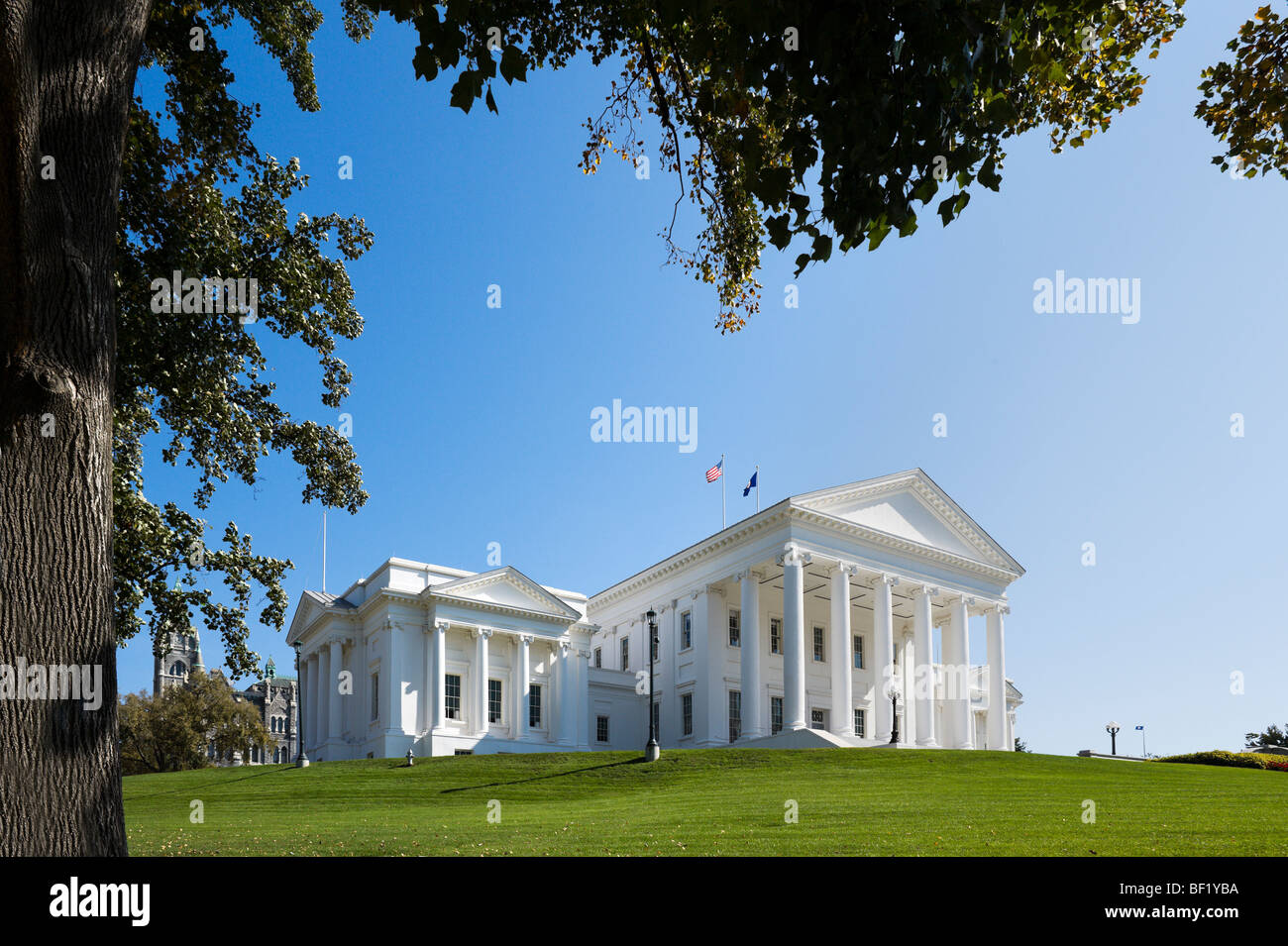 The Virginia State Capitol Building, Court End District, Richmond, Virginia, USA Stock Photo