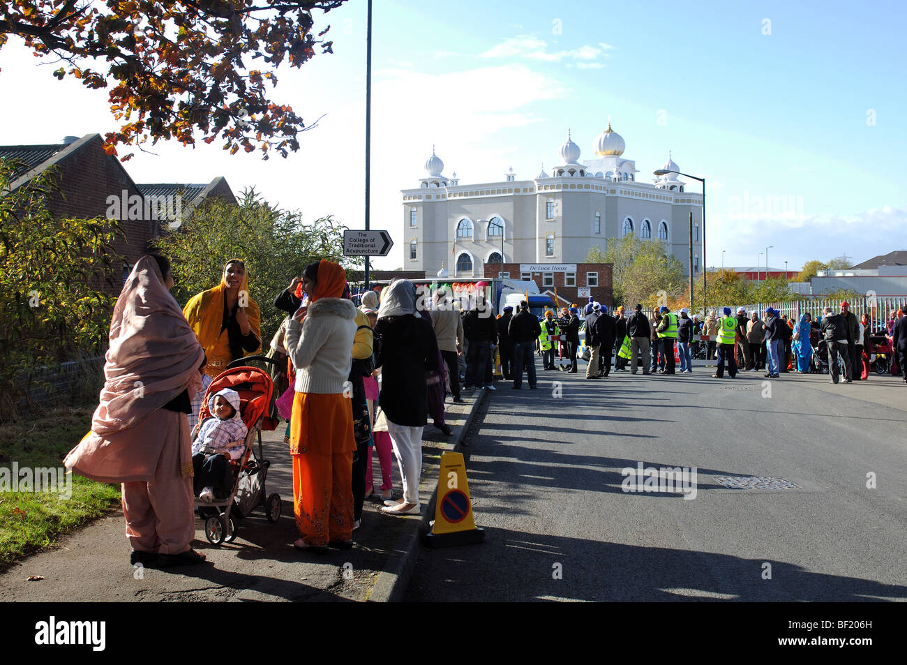 Gurdwara Sahib Sikh temple on Consecration Day, Leamington Spa