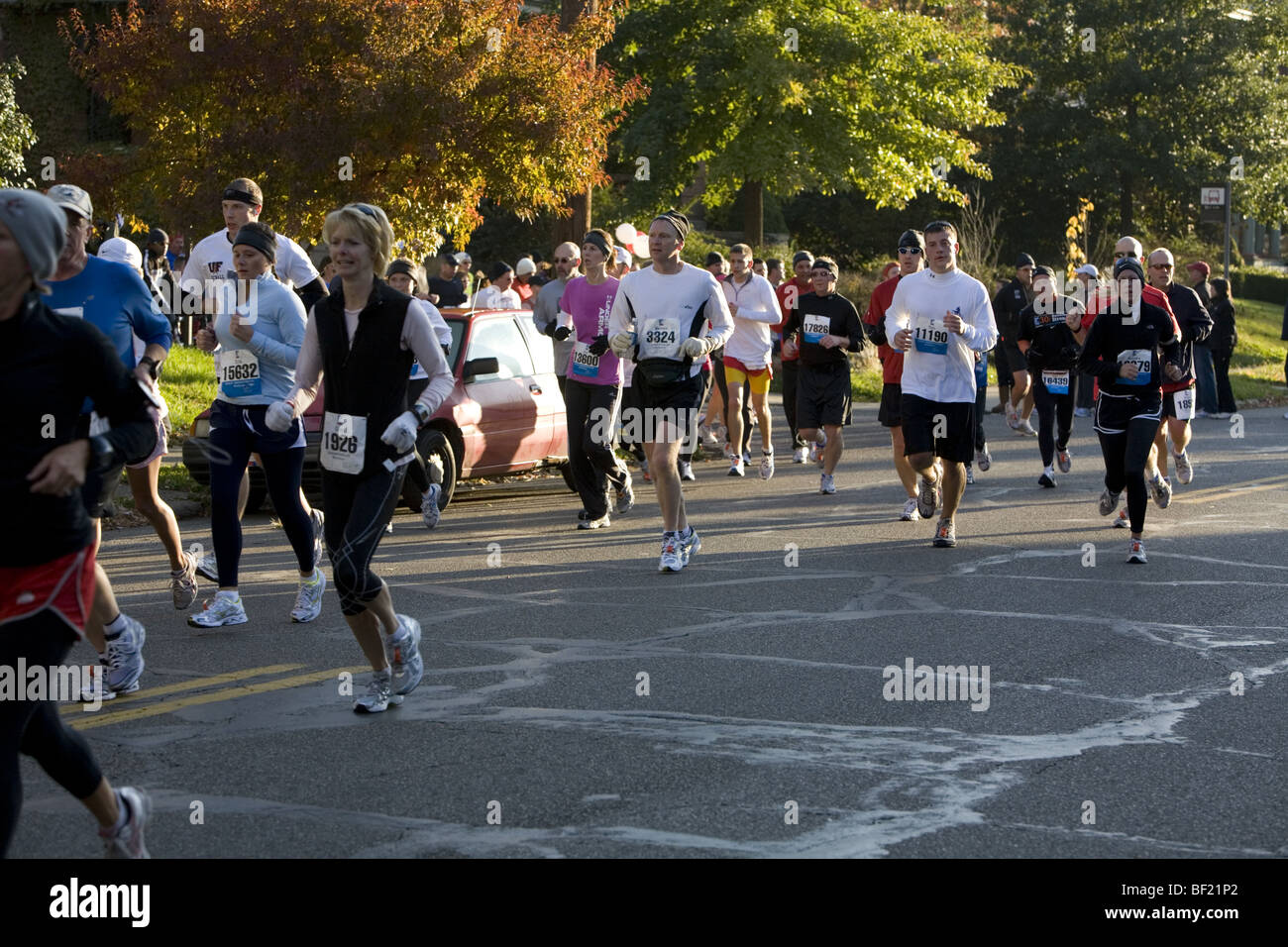 Runners in the Columbus Marathon (Ohio) Stock Photo