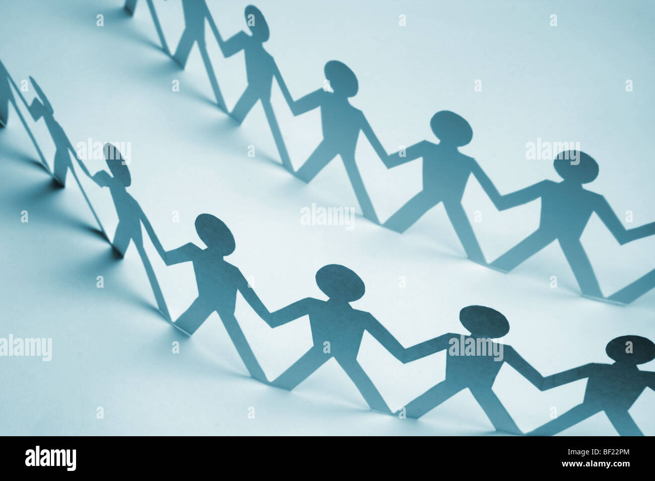 Paper Chain Dolls Stock Photo Alamy