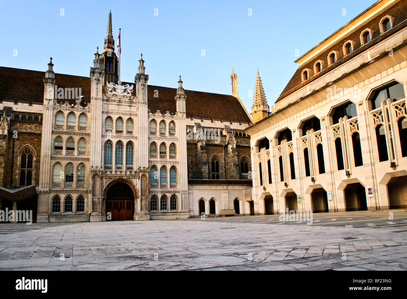 Guildhall building and Art Gallery in City of London Stock Photo