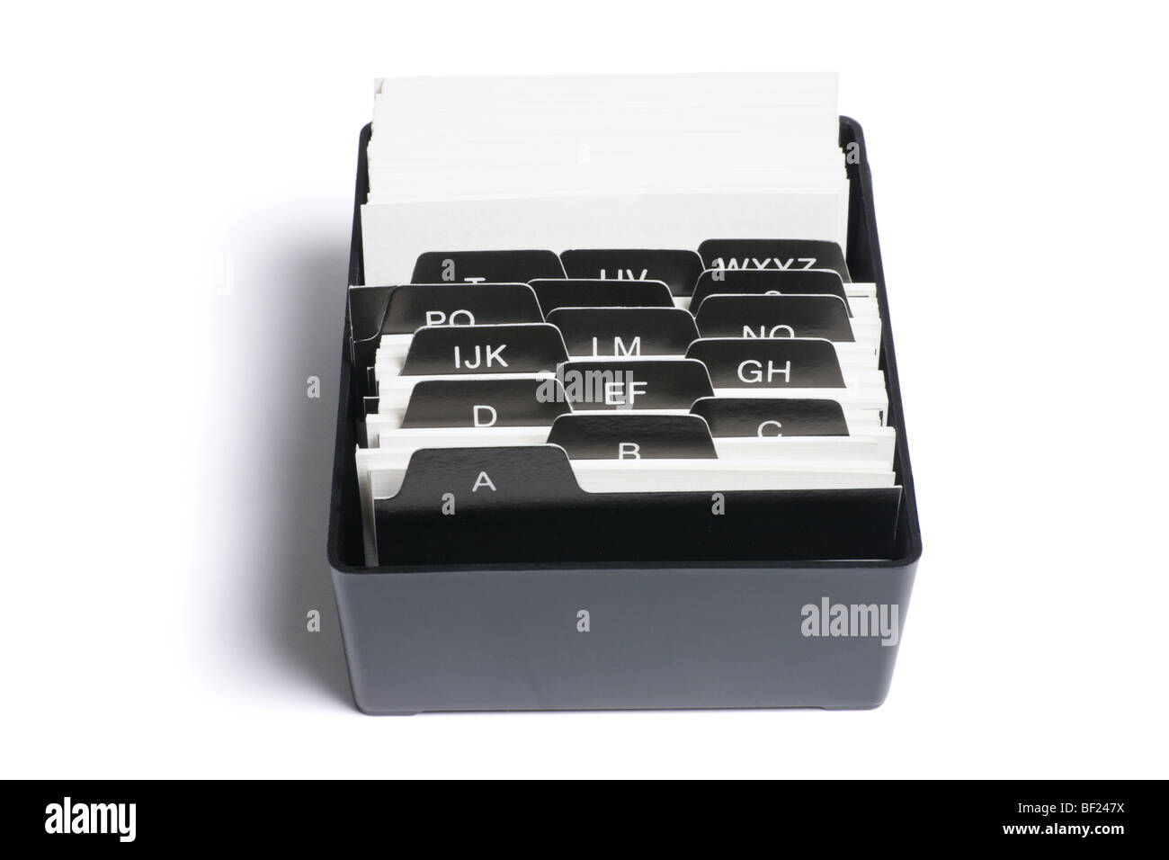 Box of Index File Cards Stock Photo Alamy