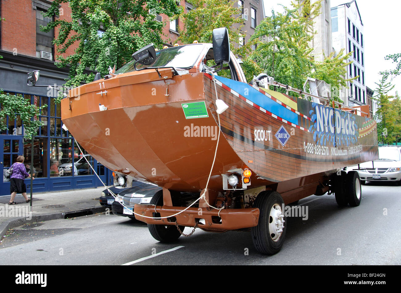 New York Duck tour Stock Photo