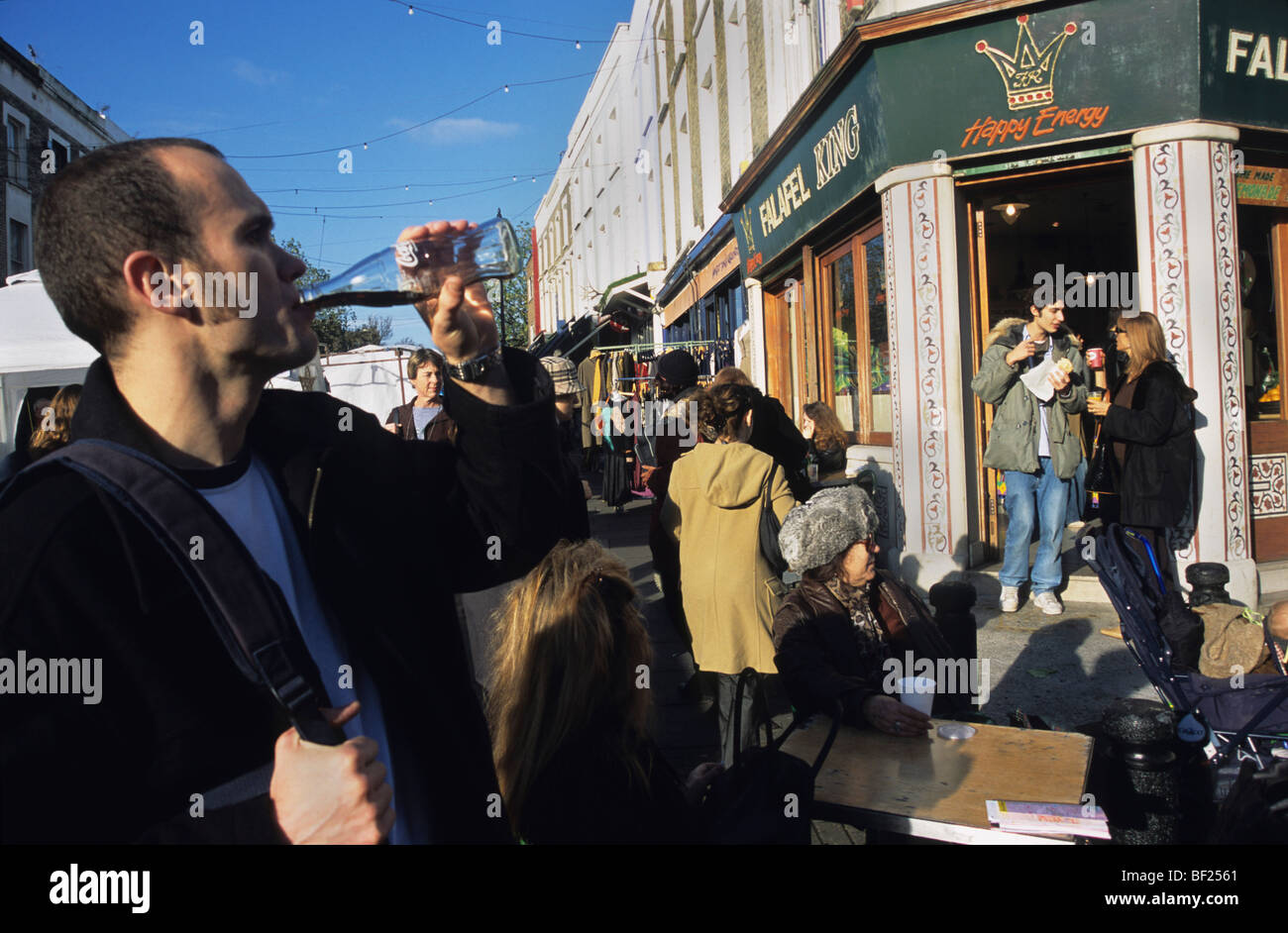 Portobello Road, market, London. England Stock Photo Alamy