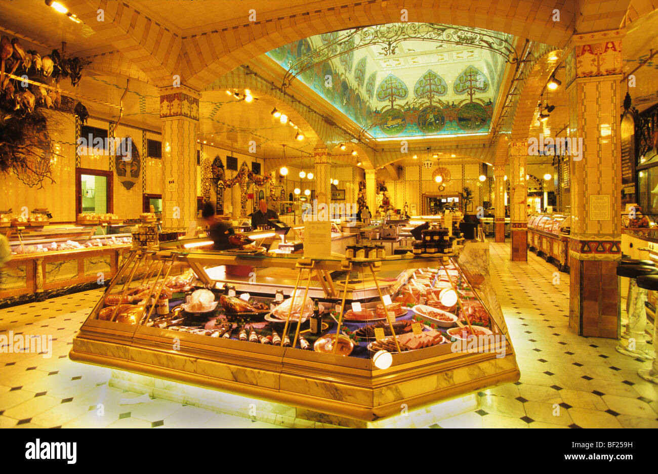 Harrods foodstore delicatessen interior architecture, London Stock ... Harrods foodstore delicatessen interior architecture, London Stock ...