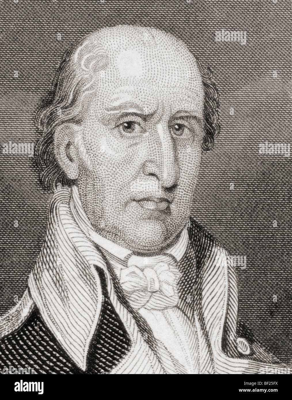 Andrew Pickens, 1739 to 1817. Militia leader in the American Revolution Stock Photo