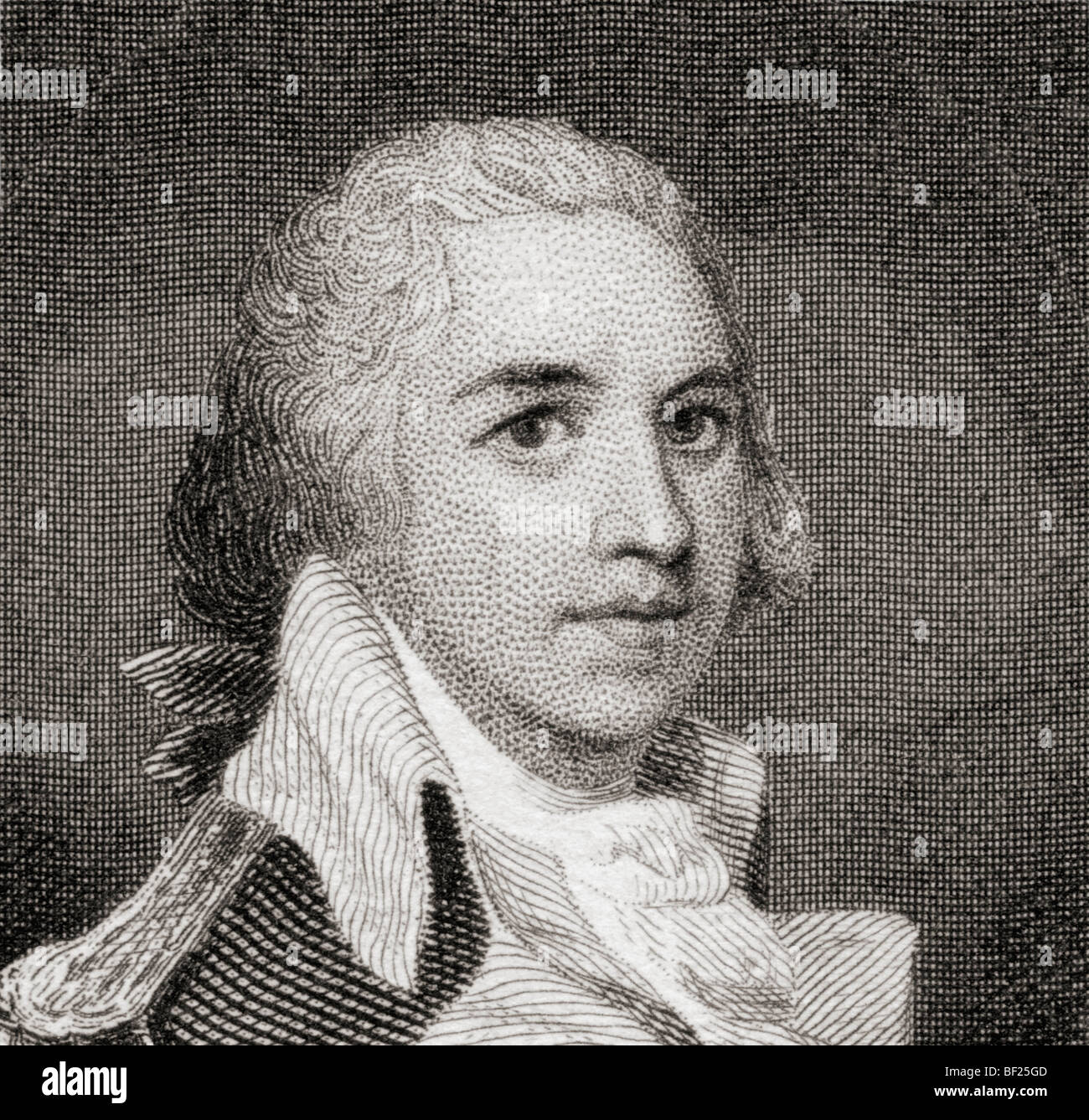 Major-General Henry 'Light-Horse Harry' Lee III, 1756 - 1818.  American cavalry officer in the Continental Army during the American Revolutionary War Stock Photo