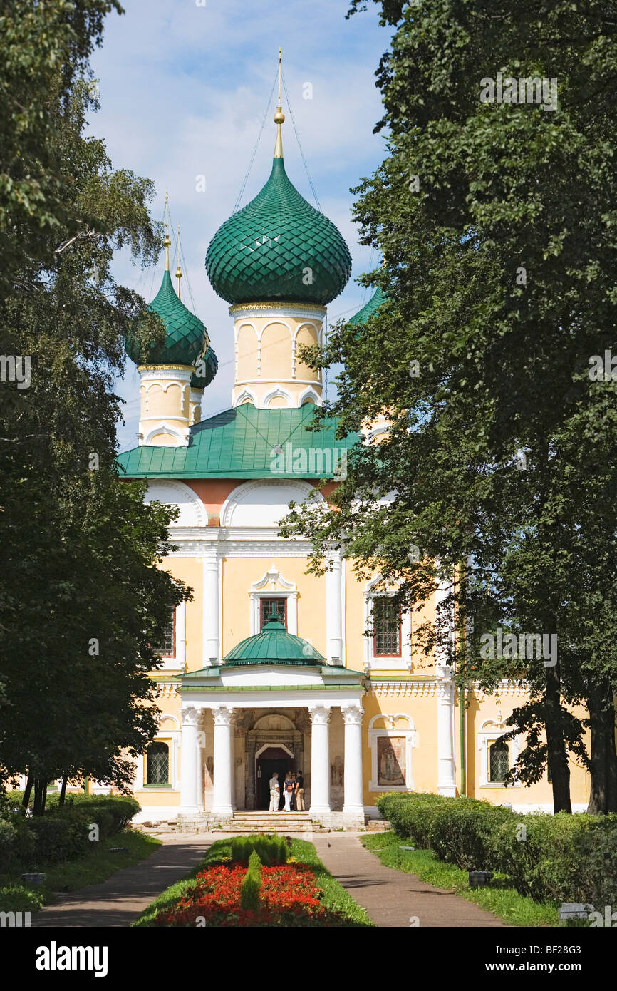 Transfiguration cathedral, built 1713, in the Uglich Kremlin, Uglich, Yaroslavl Oblast, Russia Stock Photo