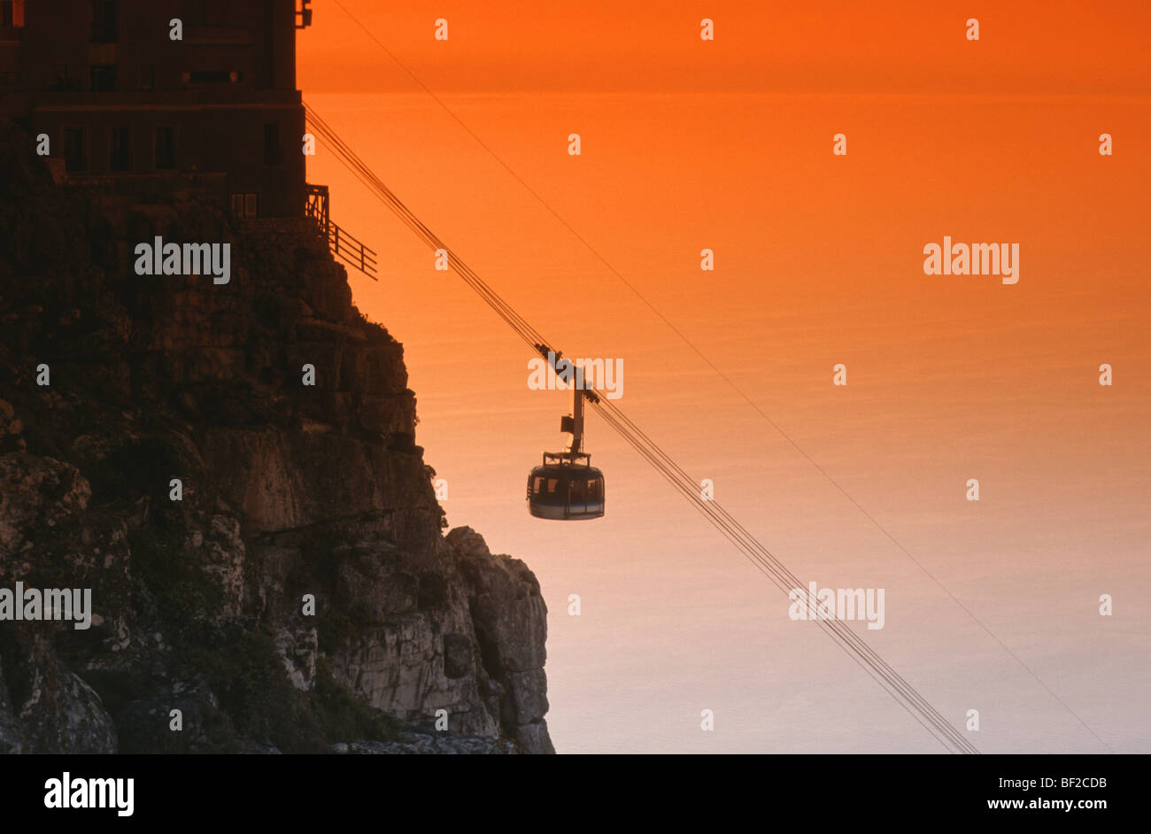 Cable Car, Table Mountain, Cape Town, Western Cape Province, South Africa Stock Photo