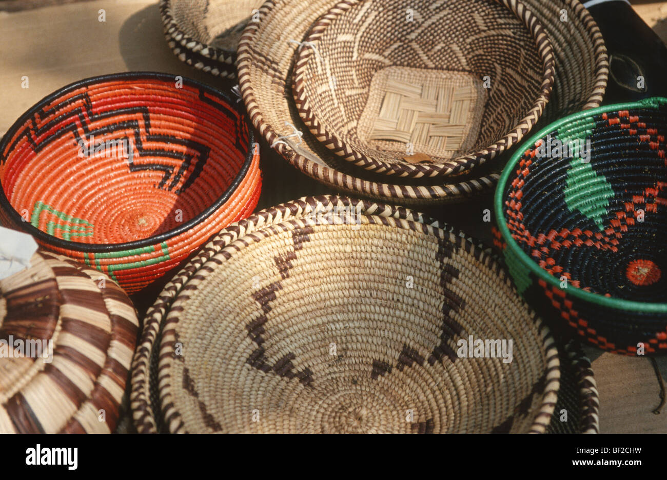 Traditional woven baskets, Zimbabwe Stock Photo Alamy