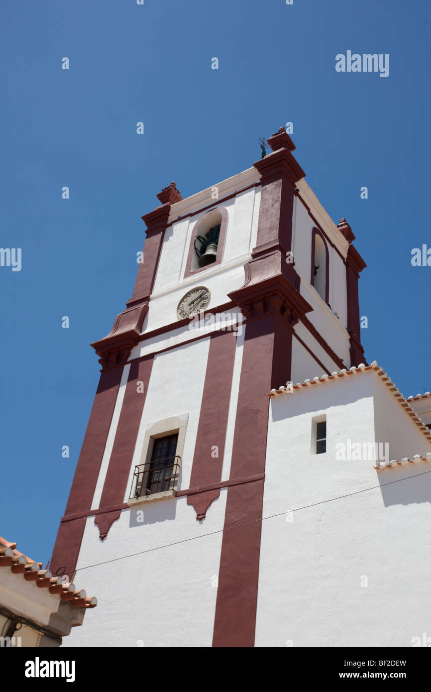 Portugal, Silves, Gothic Church, The bell tower Stock Photo