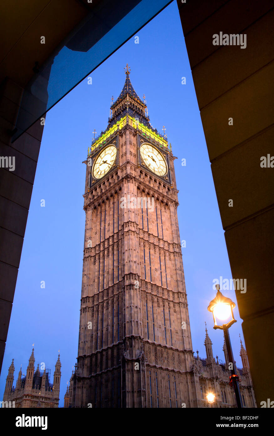 London - Big ben in evening Stock Photo
