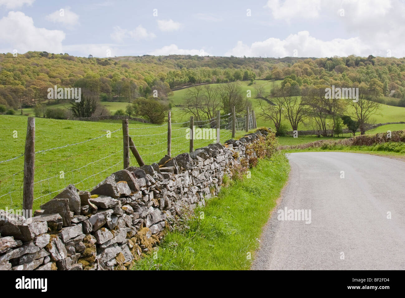 Road in the Burness Fells, Lake District, England Stock Photo Alamy