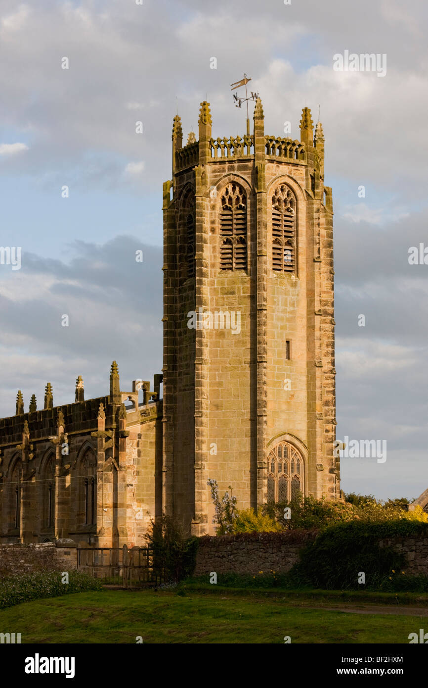 St Michael's Church in Coxwold, Hambleton, in North Yorkshire England. Stock Photo