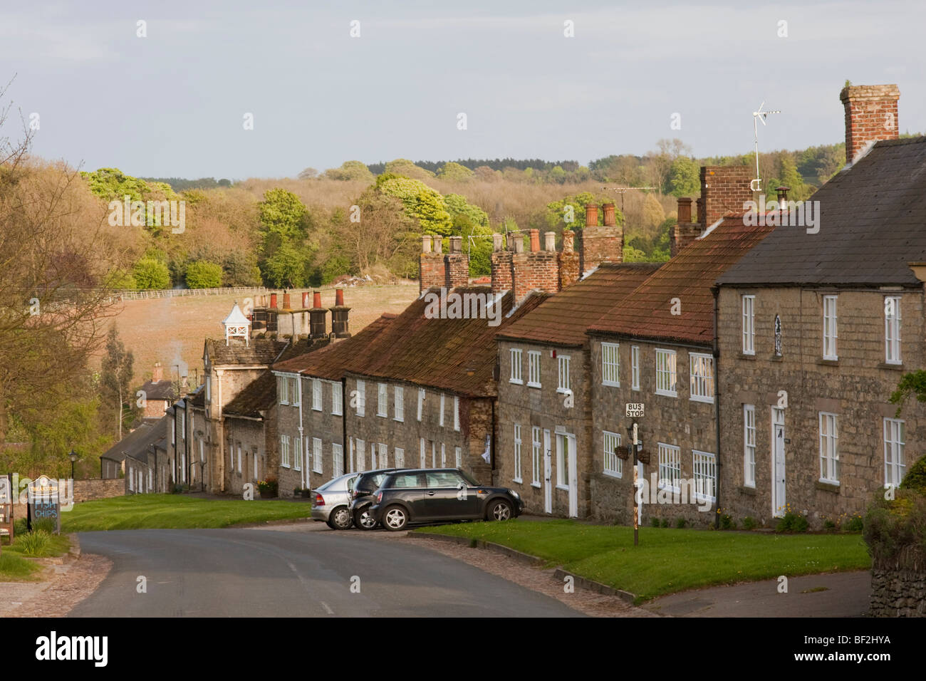 Coxwold, Hambleton, in North Yorkshire England. Stock Photo