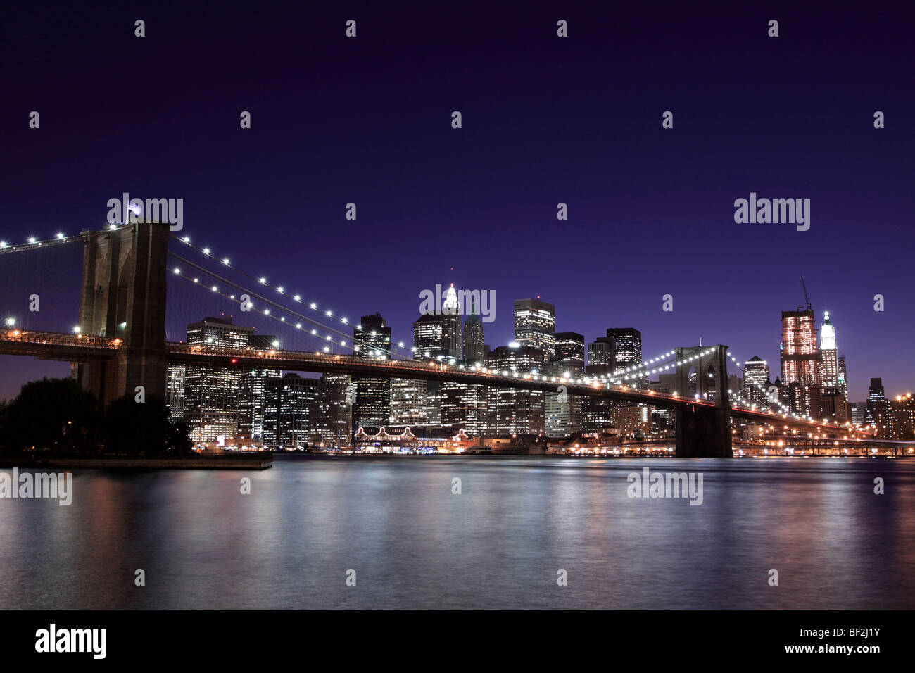 Brooklyn Bridge and Manhattan Skyline, New York City Stock Photo - Alamy