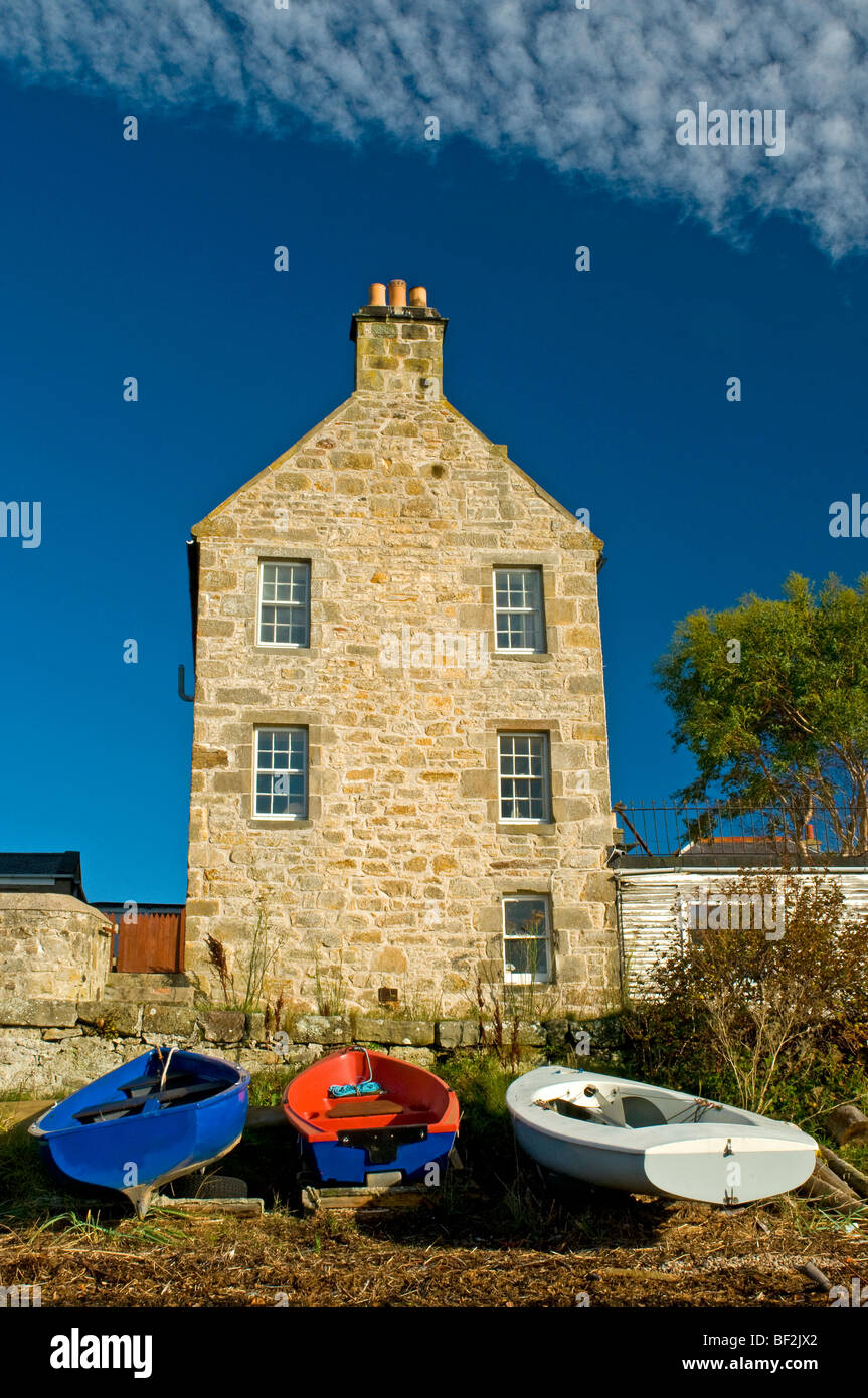 Waterfront House at Findhorn Bay Morayshire. SCO 5469 Stock Photo Alamy