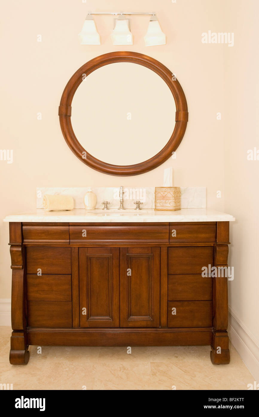 Interiors of a bathroom Stock Photo