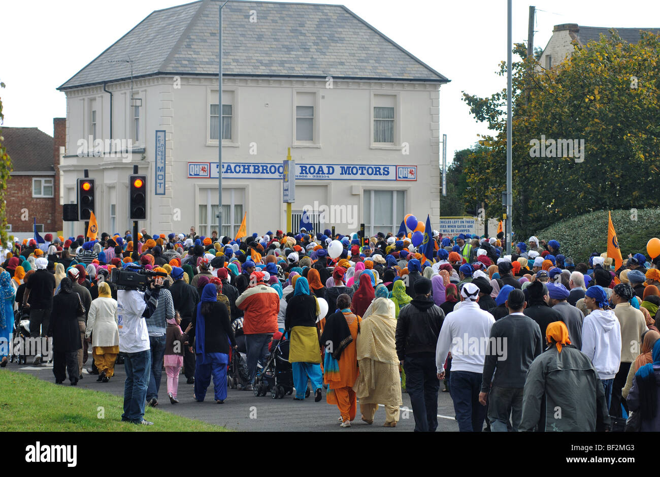 Gurdwara Sahib Consecration Day procession, Leamington Spa
