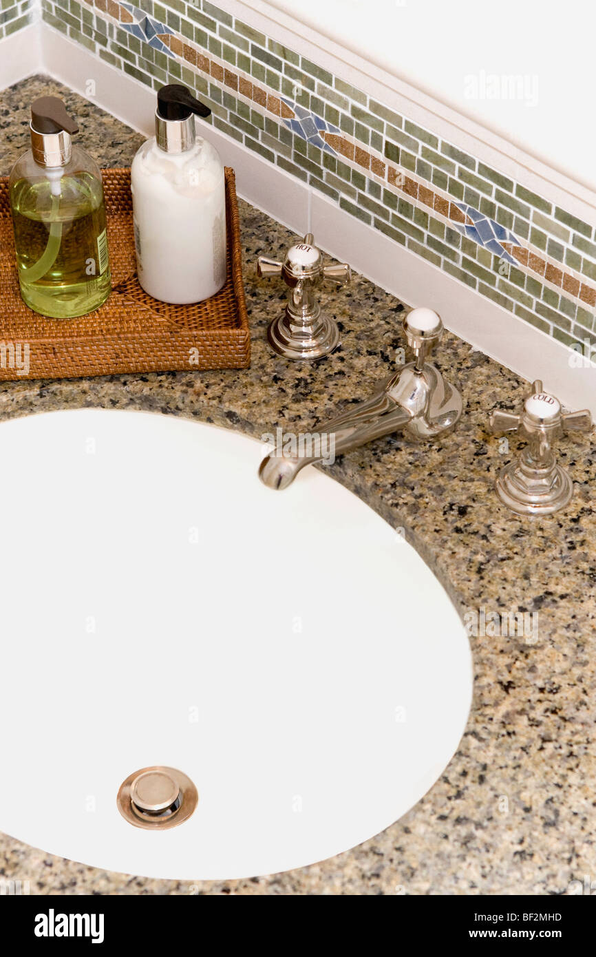 Bathroom sink in the bathroom Stock Photo - Alamy