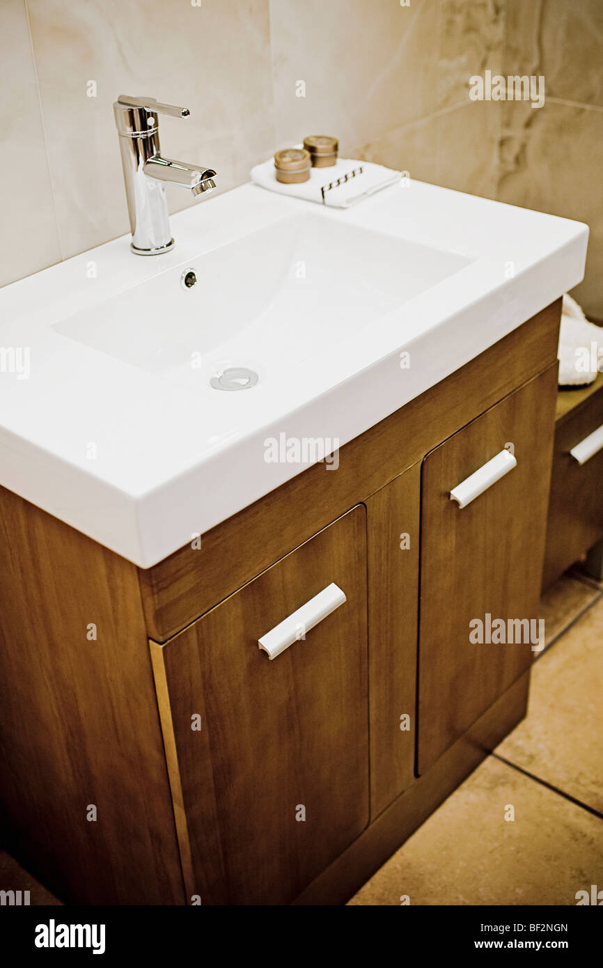 Washbasin in the bathroom Stock Photo - Alamy