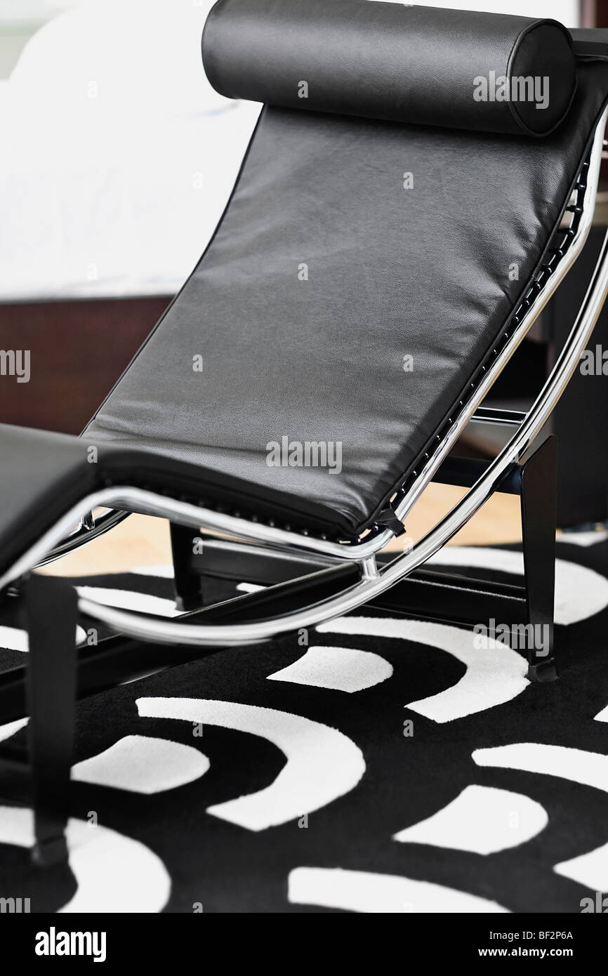 Reclining chair in the bedroom Stock Photo Alamy